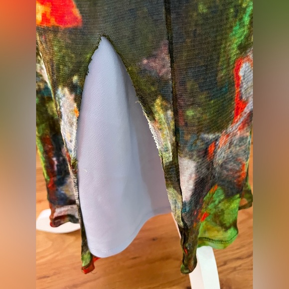 Wynn Hamlyn Rose Field Mesh Maxi Dress - Picture 12 of 13